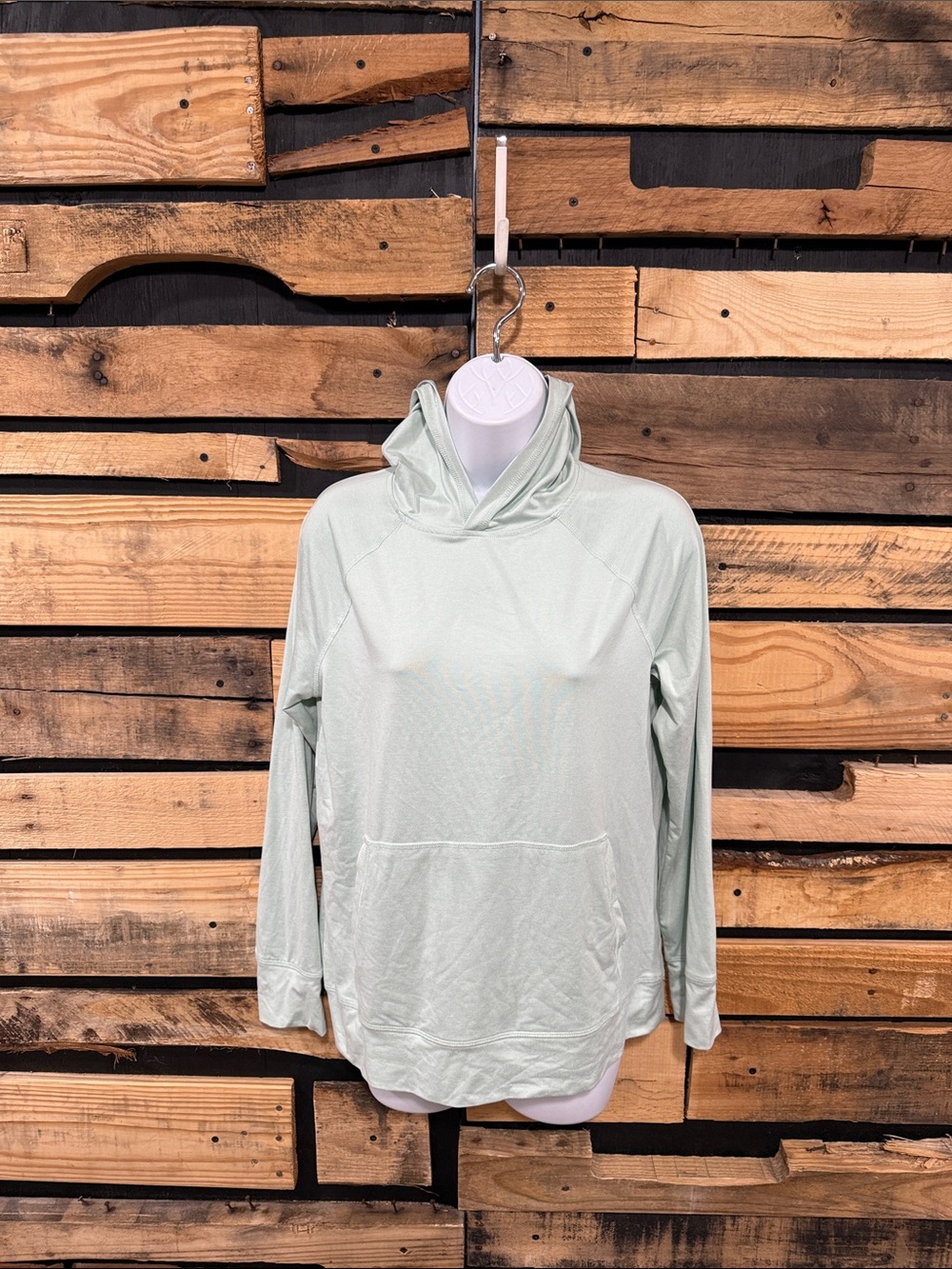 01. ALGO Women’s‎ Mint Green Performance Lightweight Hoodie Size Large
